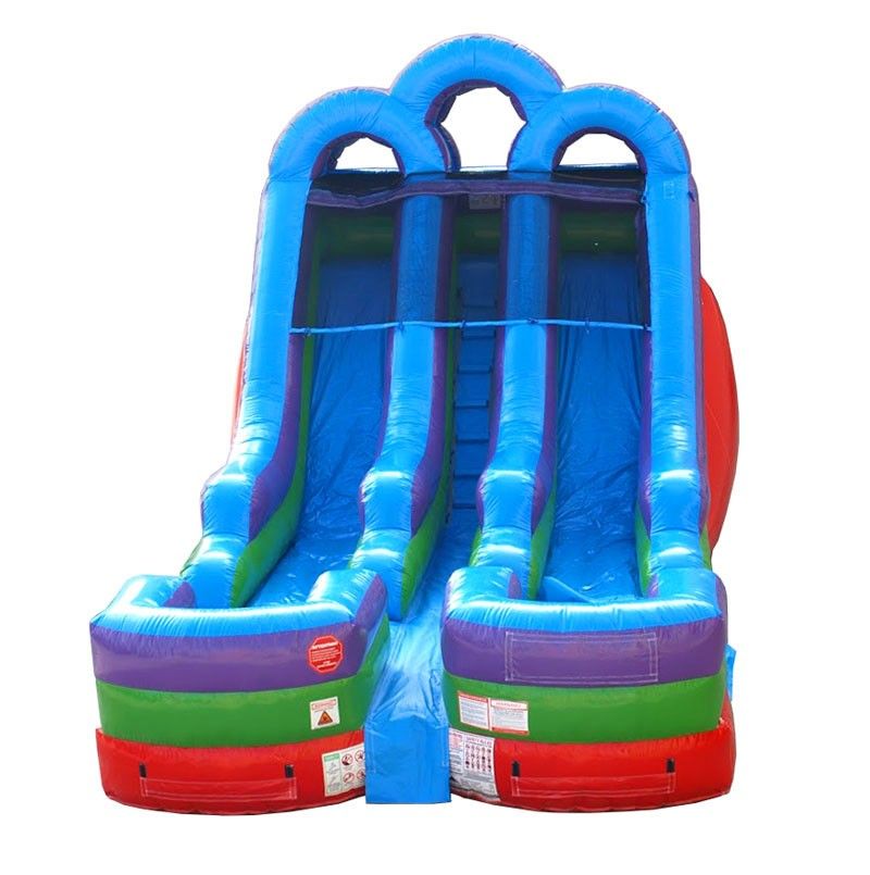 16' Retro Rainbow Double Bay Slide