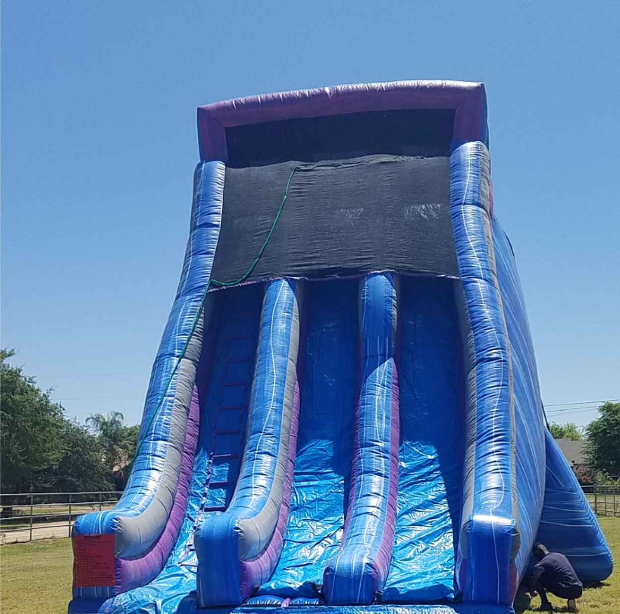 32ft tall dry slide double lane Sky line