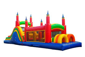 40' Mega Rainbow Obstacle Course DRY ONLY