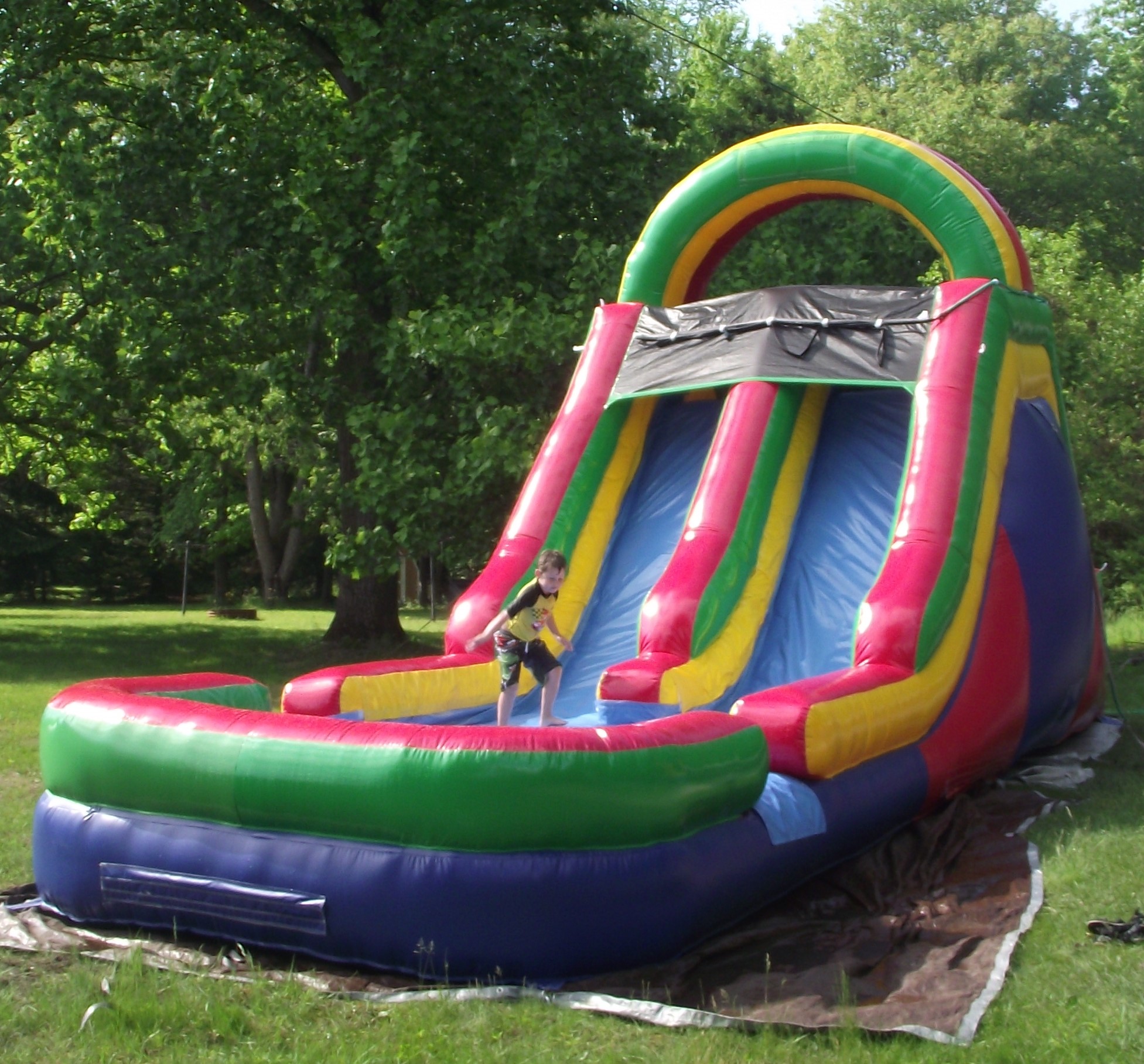 15' Double Lane Slide   (Wet or DRY)