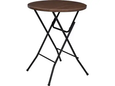 31" ROUND HIBOY/BISTRO FOLDING TABLE, WALNUT