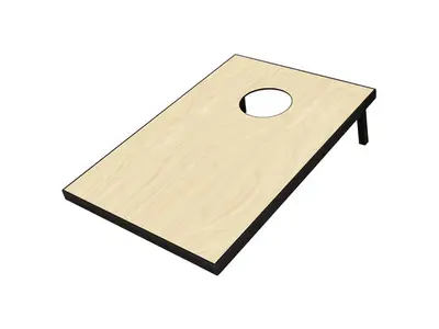 Cornhole Toss in Orange