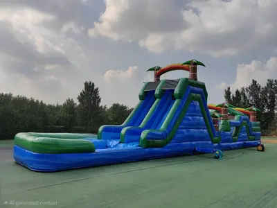 Blue Rush Obstacle Course, 58ft L (wet/dry) in Ocean Isle Beach