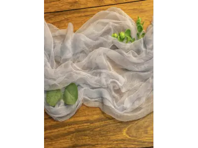 Cheesecloth Table Runner 18" x 16ft - Dusty Blue