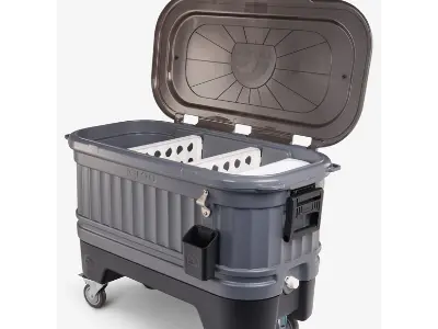 Igloo Party Bar Rolling Cooler - 125 Qt in Ocean Ridge