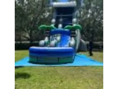 22′ Blue Tsunami Waterslide #216B in lake nona