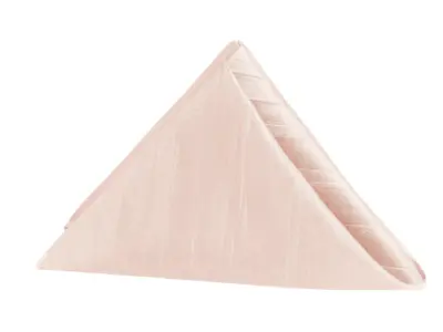 Accordion Crinkle Taffeta Napkin 20"x20" - Dusty Rose/Mauve