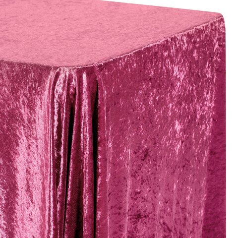 Velvet 90"x156" Rectangular Tablecloth - Burgundy