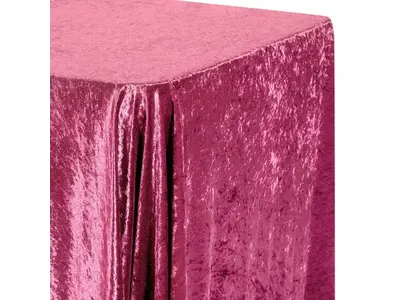 Velvet 90"x156" Rectangular Tablecloth - Burgundy