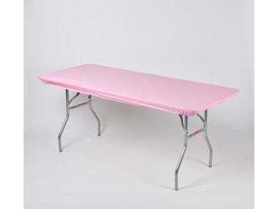 Pink Elastic Table Cover