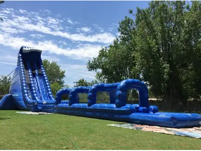 42ft Blue Crush double lane water slide in Phoenix