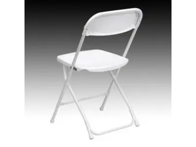 White Resin Folding Chairs in Douglasville