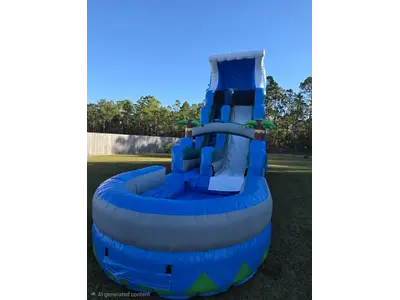 Blue Wave Water Slides 19ft H x 30ft L in Ocean Isle Beach