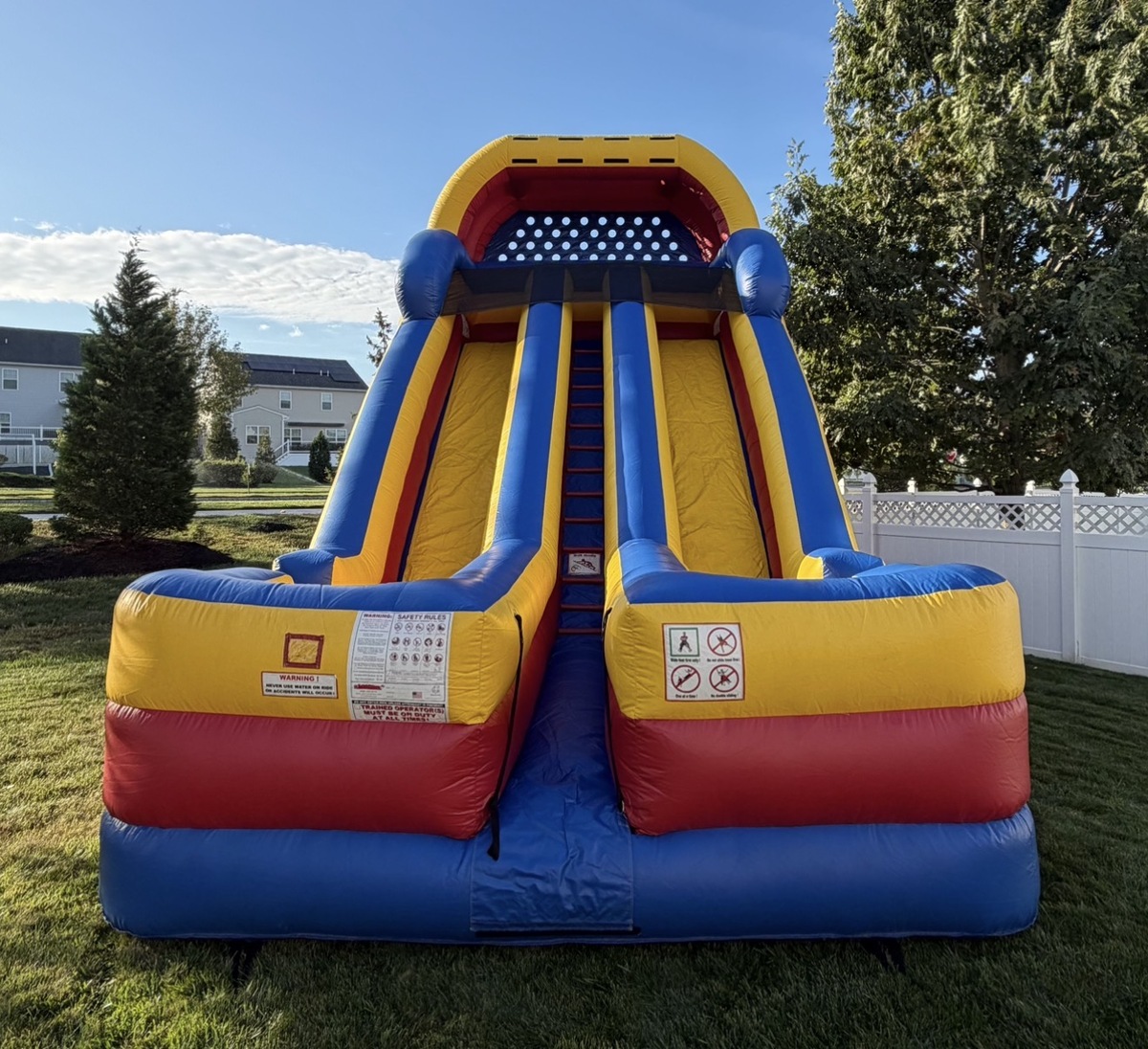 Giant Dual Lane Dry Slide in Sewell