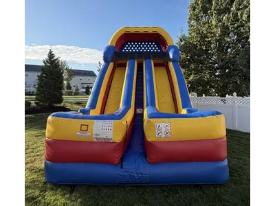 20 Ft Giant Dual Lane Dry Slide in Sewell