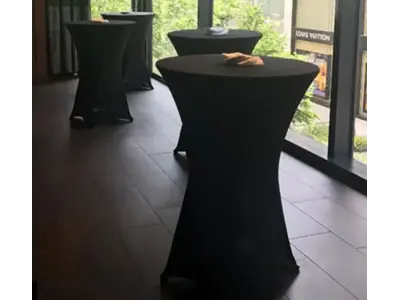 High Cocktail Tables 32 inches with  Black Cover