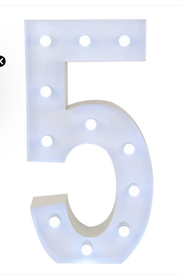 #5 Marquee Number