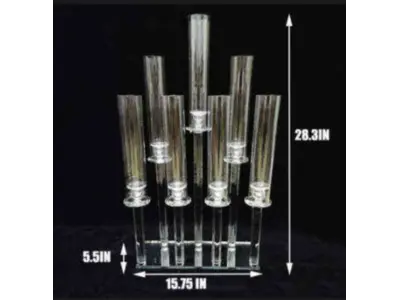 Glass Pole Candelabra