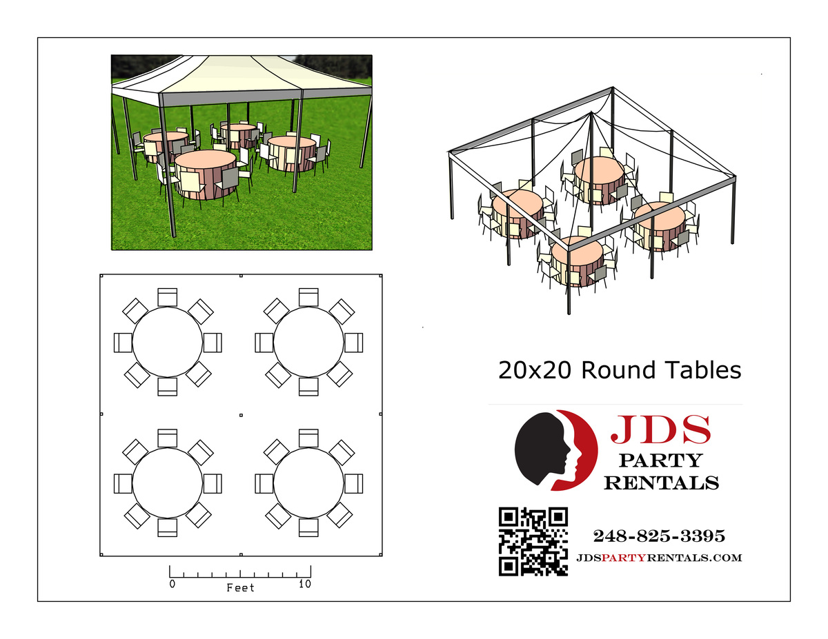 20x20 High Peak Tent in Madison Heights