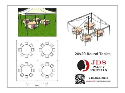 20x20 High Peak Tent in Madison Heights