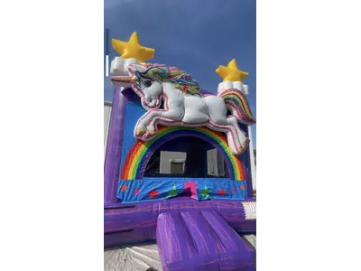 Unicorn Bounce House #190 in meadow wood
