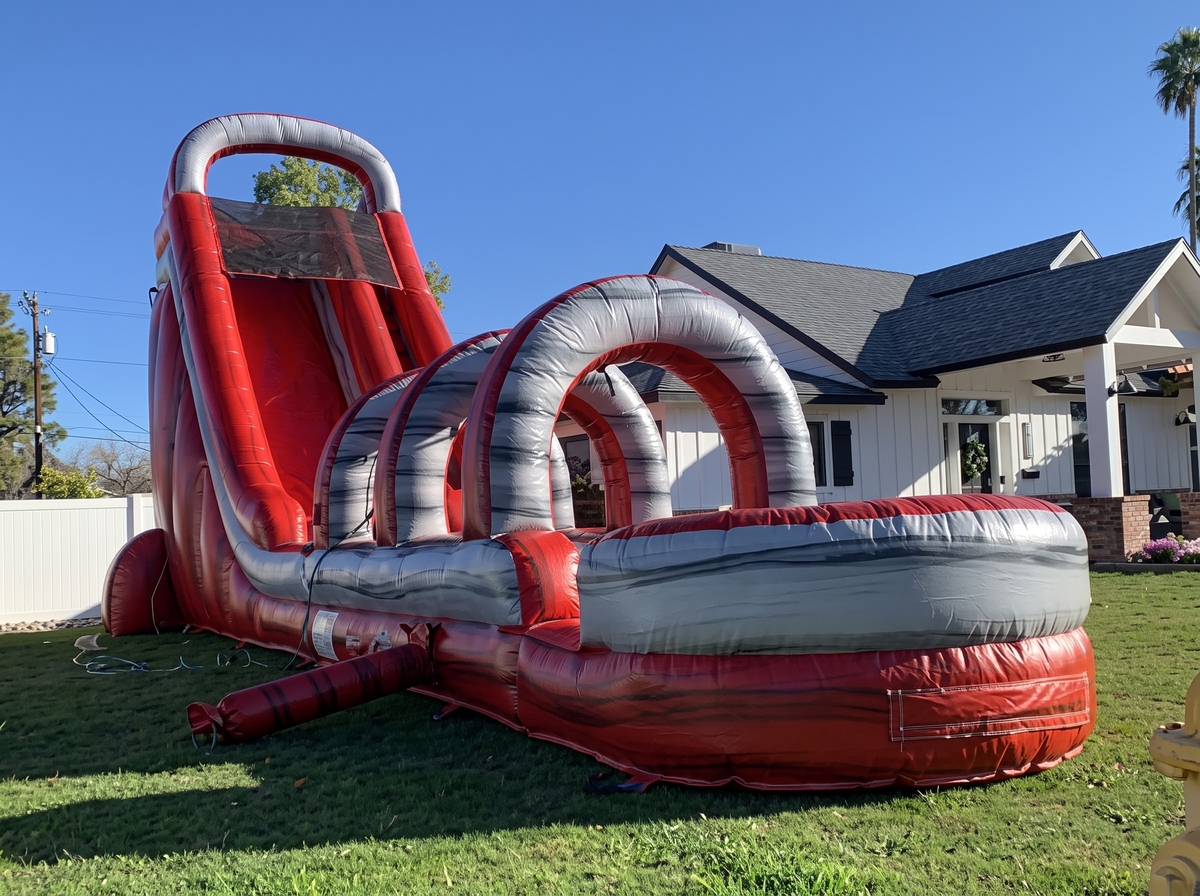 27ft Red Water Slide (Single Lane + Slip n Slide) in Buckeye