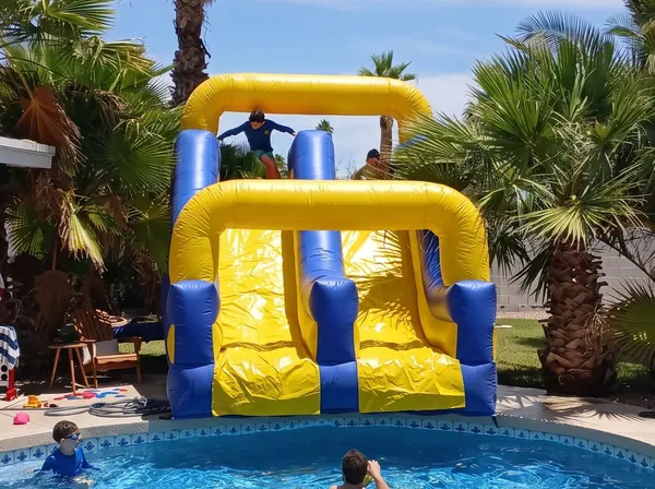 Double Lane Water Slide (In-Ground Pool)