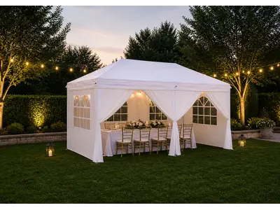 White Pop Up Tent 10X20 in Juno Beach