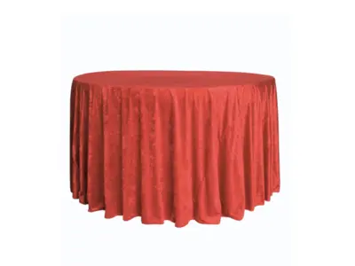 Red Velvet 132 Round Tablecloth