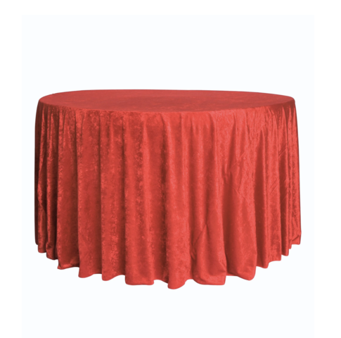 Red Velvet 132 Round Tablecloth
