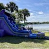22' Purple Tsunami Waterslide #216P in winter garden