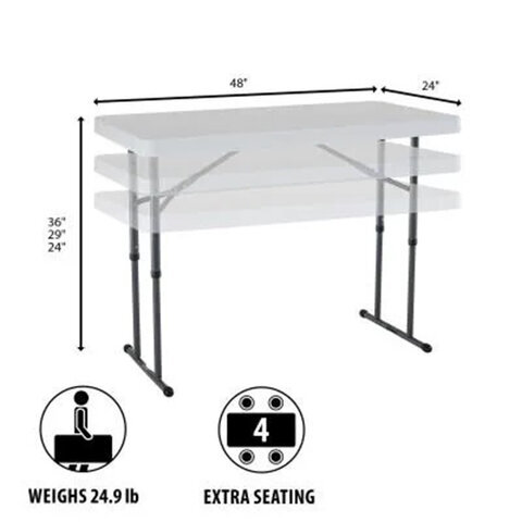 4ft Adjustable Height Table in Hazel Park