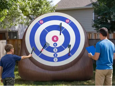 Giant Bull Hawker Axe Throwing Game in Bromley
