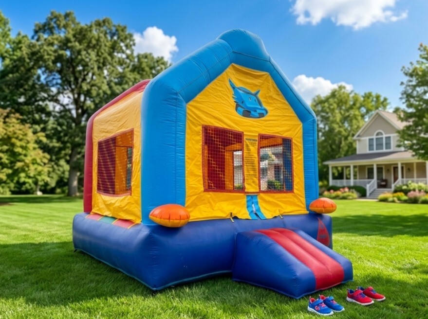 Blue, Red, and Yellow Bounce House in Lakeland