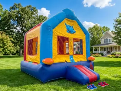 Blue, Red, and Yellow Bounce House in Lakeland