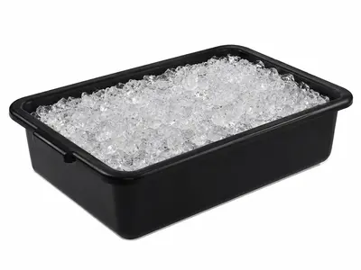 Bus Tub with Lid, Plastic - Black - 13L in Jupiter Inlet Colony
