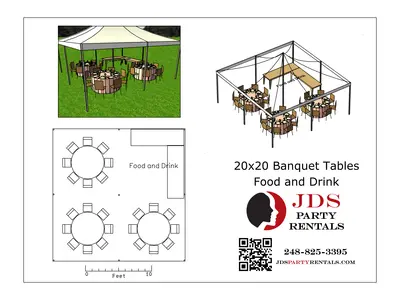 20x20 High Peak Tent in Madison Heights