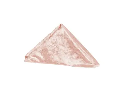 Velvet 20"x20" Linen Napkin - Blush/Rose Gold