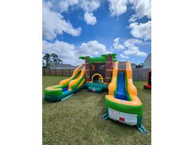  Palm Tree Bounce House/Water Slide Combo