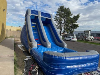 17ft Silver Sea water slide