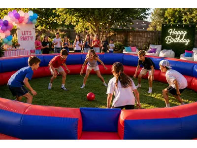 Gaga Ball Inflatable Pit in GA.