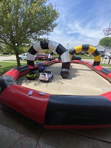 Inflatable Race Track/w Power Wheels 