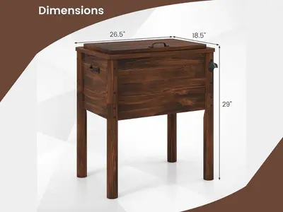 Cooler - Wood - Stained in South Palm Beach