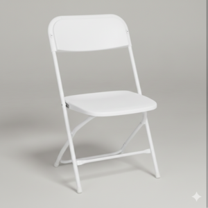 Extra Wide White Chair