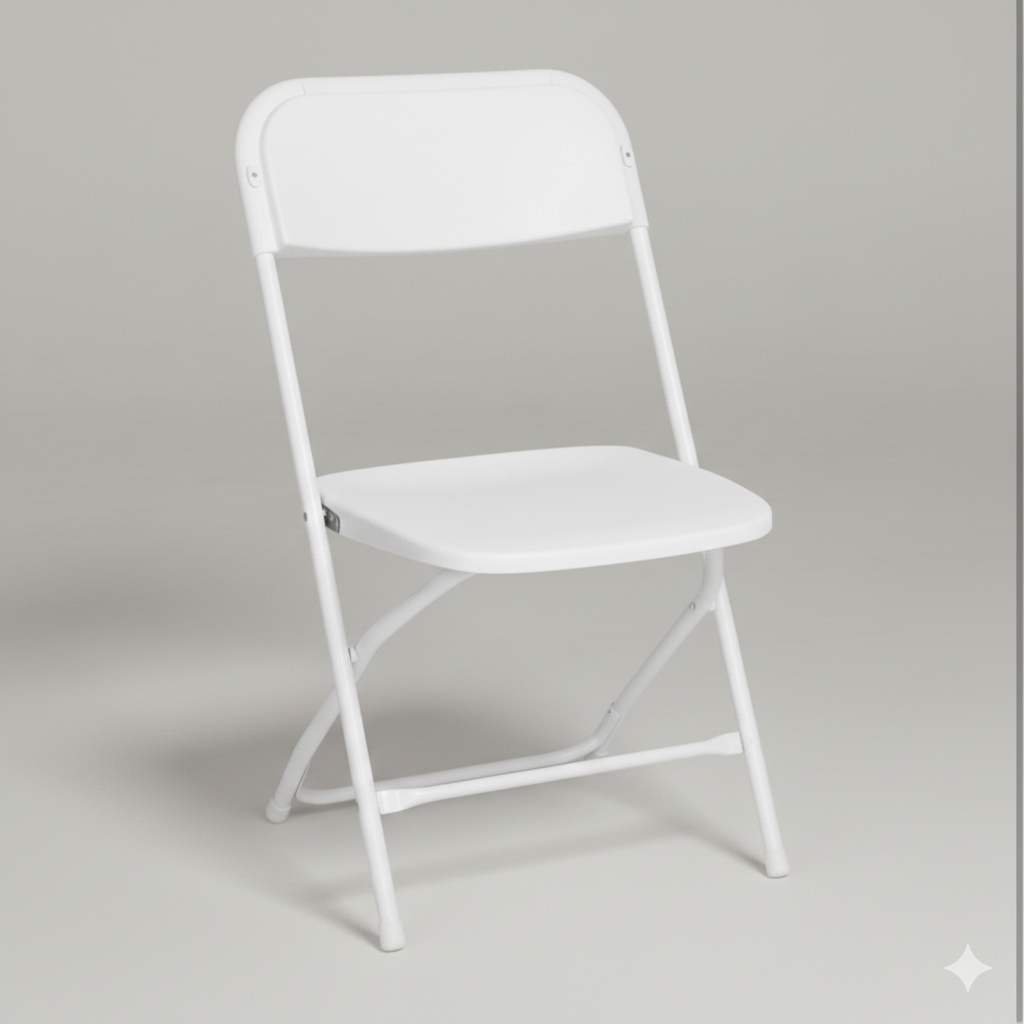 Extra Wide White Chair in Auburn