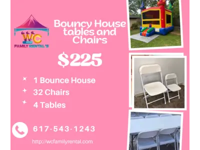 Bouncy House Multicolor+ chairs + tables