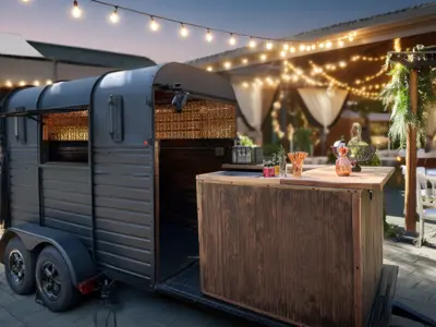 Speakeasy Horse Trailer Mobile Bar in Geenacres