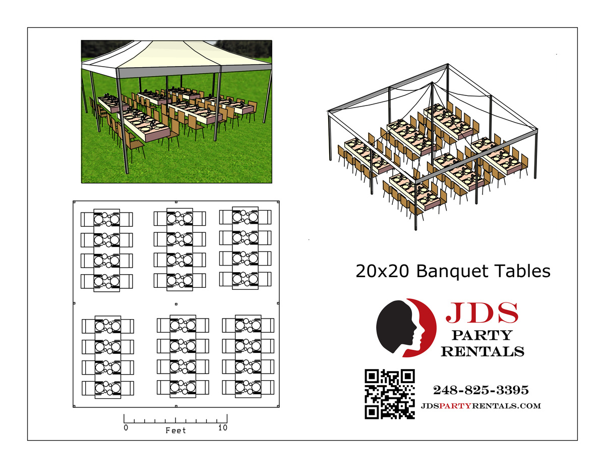 20x20 High Peak Tent in Madison Heights