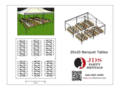 20x20 High Peak Tent in Madison Heights