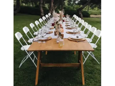 White Plastic Chair in ASHLAND